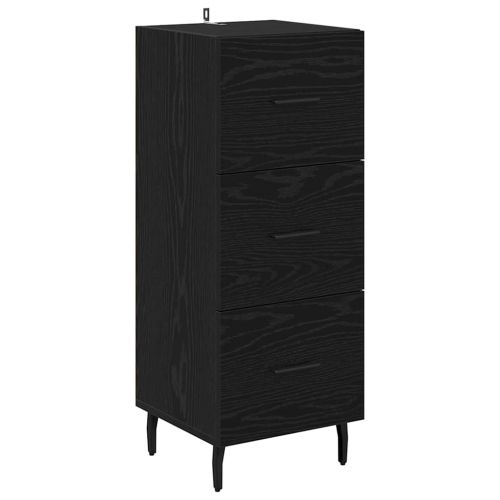 Висок шкаф Черния дъб 34,5 x 34 x 180 см Инженерна дървесина