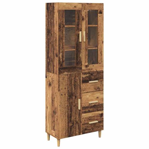 Висок шкаф Старо дърво 34,5 x 34 x 180 см Инженерна дървесина