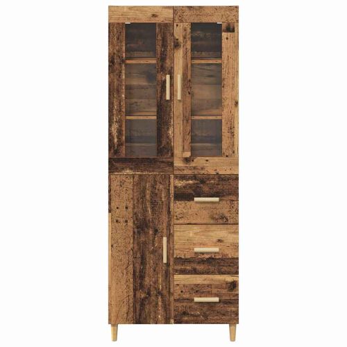 Висок шкаф Старо дърво 34,5 x 34 x 180 см Инженерна дървесина