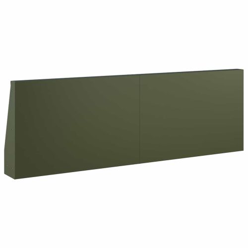 Задържащи стени 4 бр. 60 x 12 x 30 см Стомана Маслиненозелено