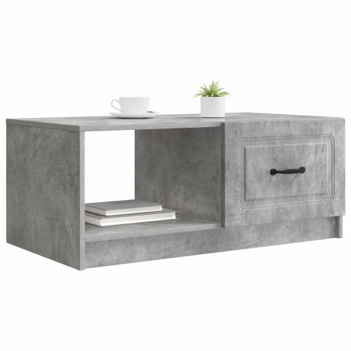 Масичка за кафе Бетонно сиво 90 x 50 x 37 см