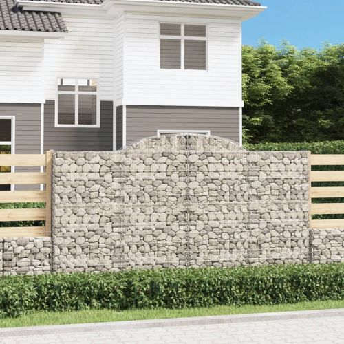Дъговидна габионна кошница 300x30x160/180 см поцинковано желязо