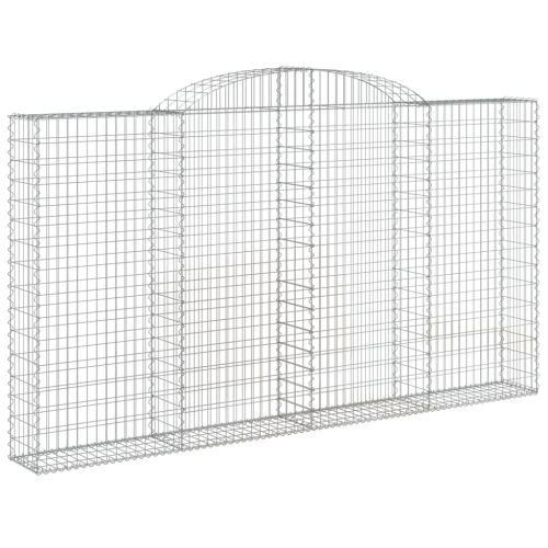 Дъговидна габионна кошница 300x30x160/180 см поцинковано желязо