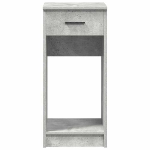 Стойка за компютърна кула с чекмедже бетонно сив 35x45x77 см