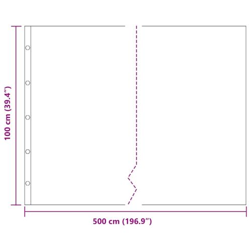 Коренова бариера Черно 1 x 5 m Полиетилен