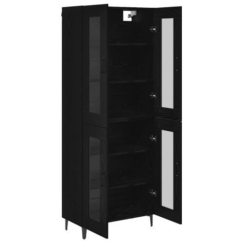 Висок шкаф Черния дъб 69,5 x 34 x 180 см Инженерна дървесина
