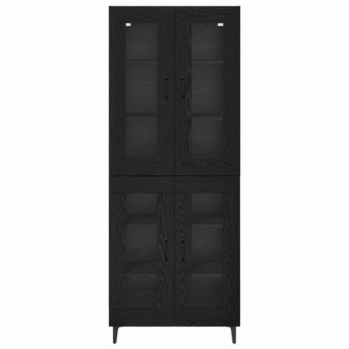 Висок шкаф Черния дъб 69,5 x 34 x 180 см Инженерна дървесина