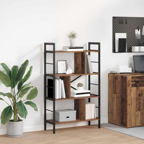 Рафт за книги 7 нива 75 x 30 x 123,5 см Инженерна дървесина