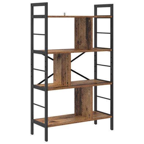Рафт за книги 7 нива 75 x 30 x 123,5 см Инженерна дървесина