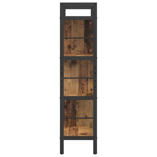 Рафт за книги 7 нива 75 x 30 x 123,5 см Инженерна дървесина