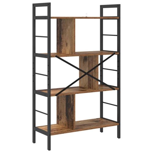 Рафт за книги 7 нива 75 x 30 x 123,5 см Инженерна дървесина