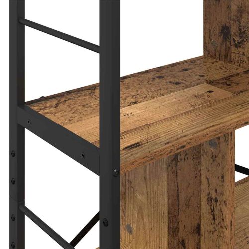 Рафт за книги 7 нива 75 x 30 x 123,5 см Инженерна дървесина