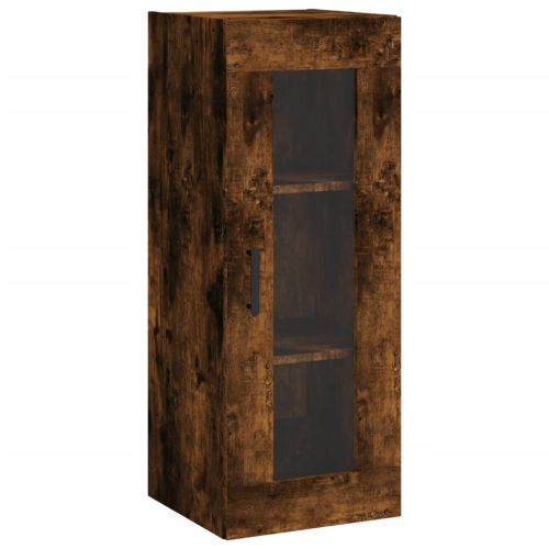 Стенен шкаф опушен дъб 34,5x34x90 см