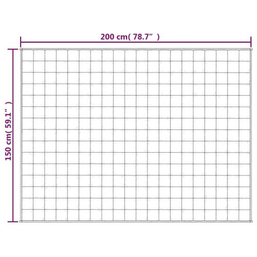 Утежнено одеяло синьо 150x200 см 11 кг плат