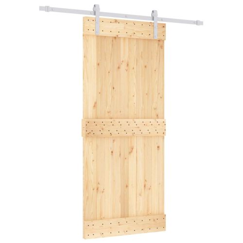 Преплъзваща се врата Естествено и бяло 90 x 210 cm