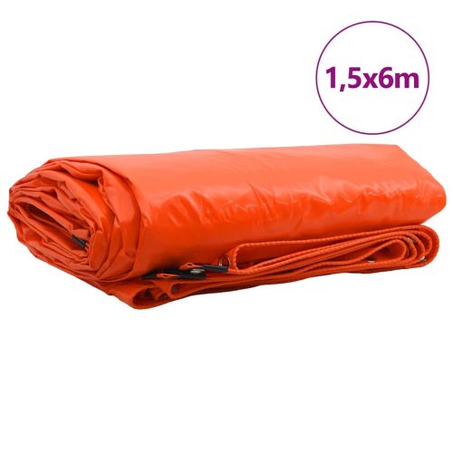 Найлон 650g / m² Оранжево 1,5 x 6 m Канва с PVC покритие