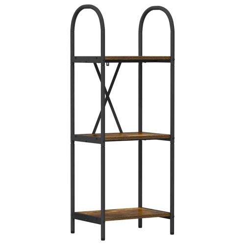 Рафт за книги 3 нива 40 x 30 x 109 см Инженерна дървесина