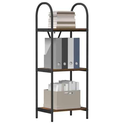 Рафт за книги 3 нива 40 x 30 x 109 см Инженерна дървесина