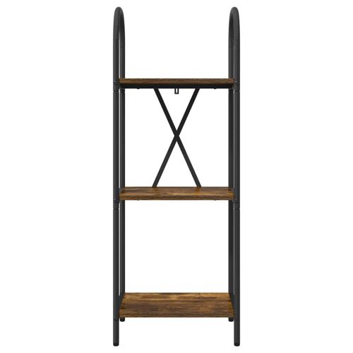 Рафт за книги 3 нива 40 x 30 x 109 см Инженерна дървесина