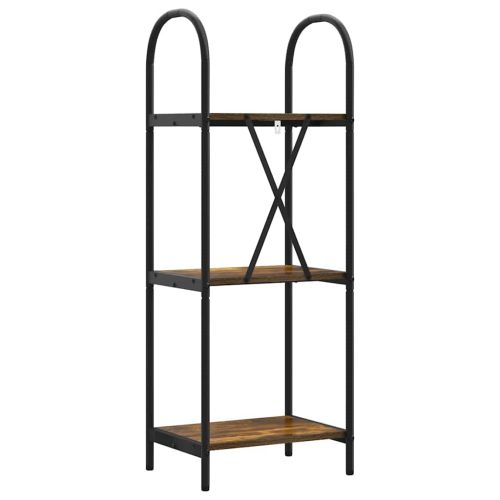 Рафт за книги 3 нива 40 x 30 x 109 см Инженерна дървесина