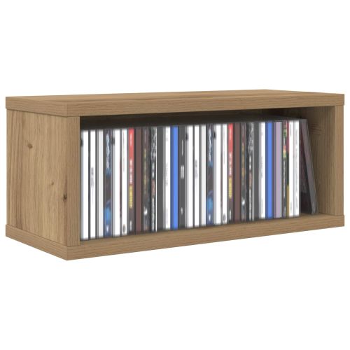 Рафтове за CDs 2 бр. Дъб артизан 40 x 17 x 17 см