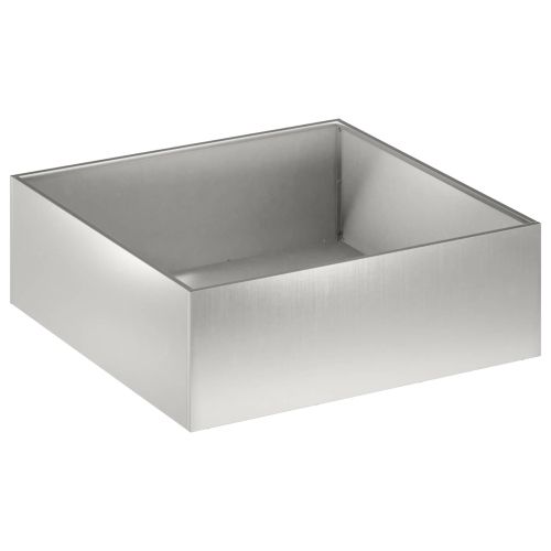 Градинска саксия 2 бр. Сребристо 60 x 60 x 20 см