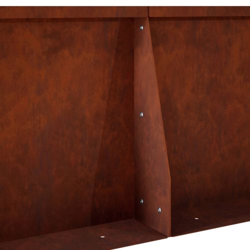 Задържащи стени 4 бр. 60 x 12 x 50 см Кортенова стомана