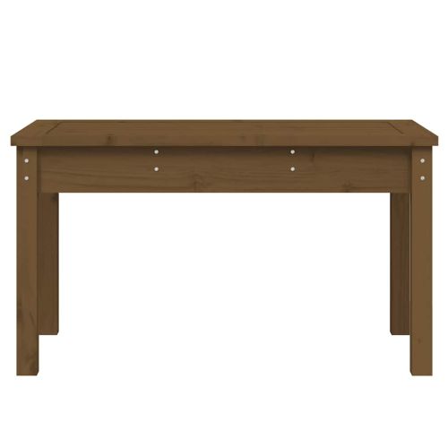 Градинска пейка, меденокафява, 80x44x45 см, борово дърво масив