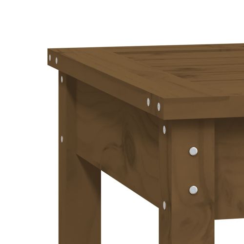 Градинска пейка, меденокафява, 80x44x45 см, борово дърво масив