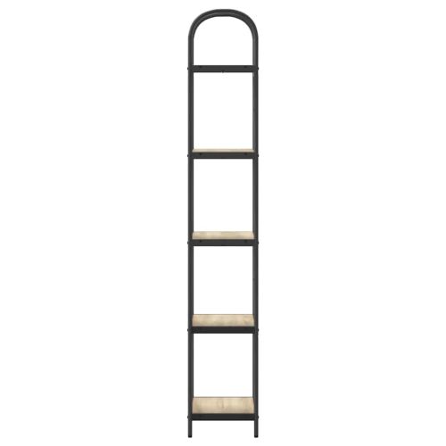 Рафт за книги 5 нива 40 x 30 x 183 см Инженерна дървесина