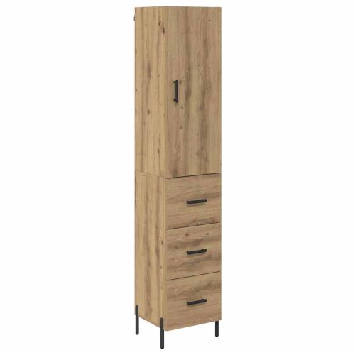 Висок шкаф Дъб 34,5 x 34 x 180 см Инженерна дървесина