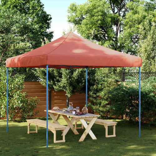 Парти шатър 292 x 292 x 315 см Теракота Оксфордска тъкан