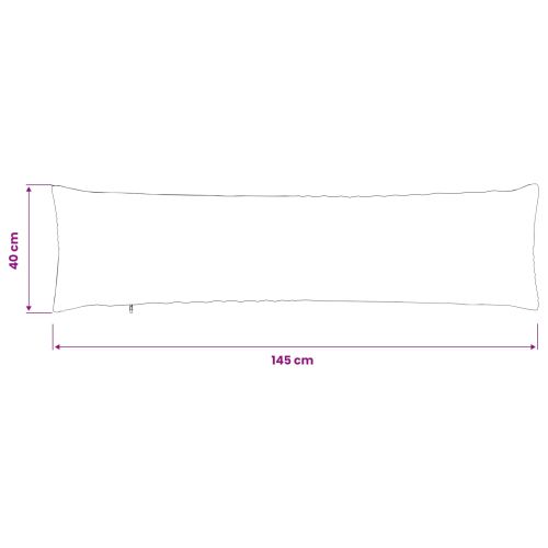 Калъфка за възглавница 2 pcs ALMELO Жълто 40 x 145 см кордурой