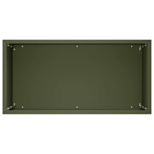 Градинска саксия 2 бр. Маслиненозелено 40 x 20 x 40 см