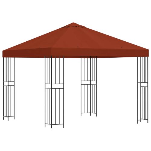 Шатра 3 x 3 m Теракота Полиестер и стомана 190 gsm