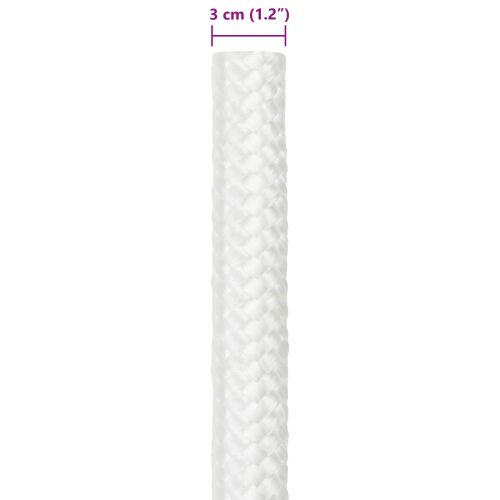 Въже за лодка 3 mm 5 m Бяло