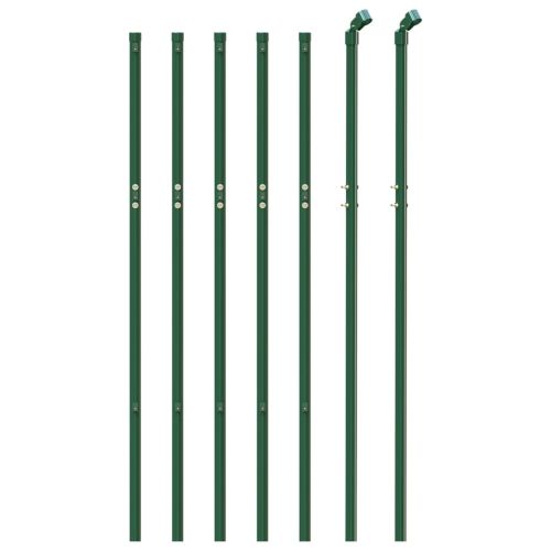 Плетена оградна мрежа, зелена, 0,8x10 м