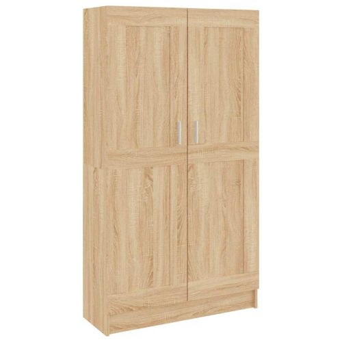 Шкаф за книги, дъб сонома, 82,5x30,5x150 см, инженерно дърво