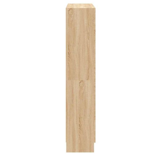 Шкаф за книги, дъб сонома, 82,5x30,5x150 см, инженерно дърво