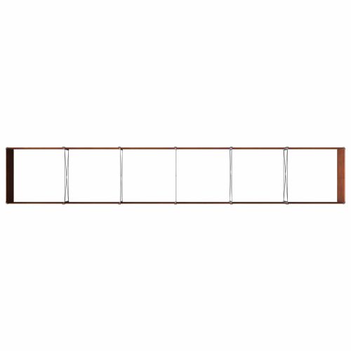 Вдигната леха за градина Ръждясало 480 x 80 x 55 см картон