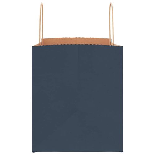 Хартиени торбички 250 бр с дръжки сини 32x22x24 см