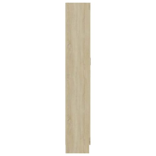 Шкаф за книги, дъб сонома, 82,5x30,5x185,5 см, инженерно дърво