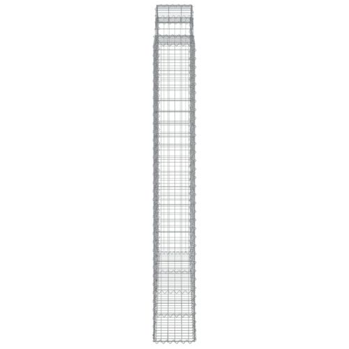 Габионни кошници арка 3 бр 200x30x220/240 см поцинковано желязо