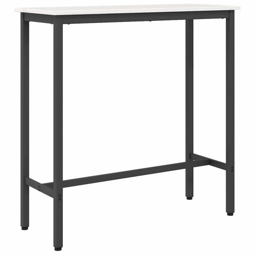 Маса Бяло 100 x 40 x 101 см Инженерна дървесина и стомана
