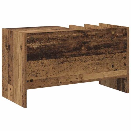 Шкаф за грамофонни плочи Старо дърво 78.5 x 35 x 45 см