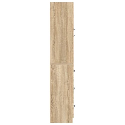 Комплект шкафове 2 бр. 33 x 34,5 x 87 см Инженерна дървесина