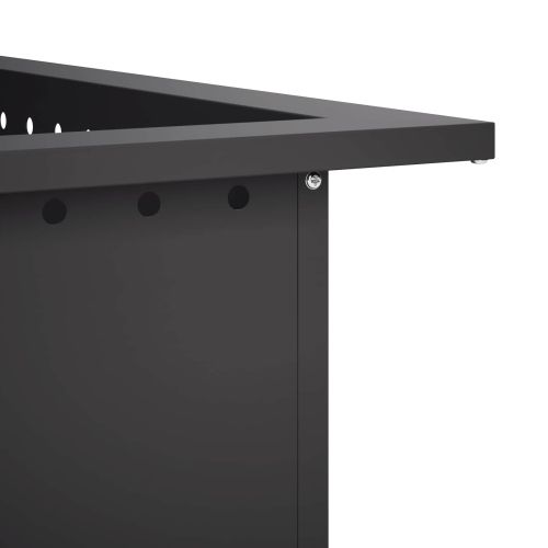Ринг за огнище Черно 80 x 80 x 25 см Стомана