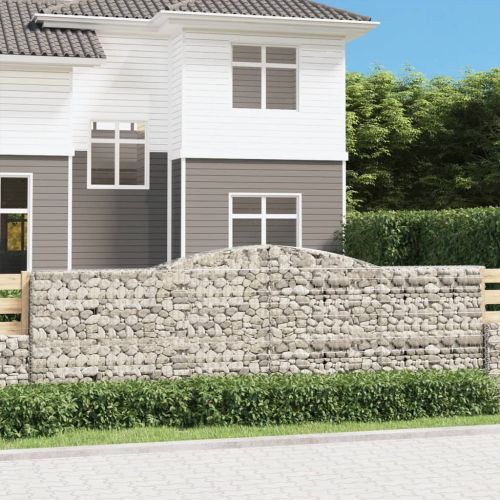 Габионни кошници арка 8 бр 400x30x120/140 см поцинковано желязо