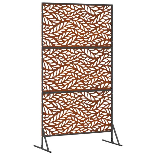 Екран за уединение 100 x 50 x 180 см Кортенова стомана