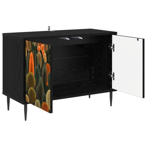 ТВ шкаф ZAANDAM 69 x 33 x 50,5 см Черен дъб Инженерна дървесина